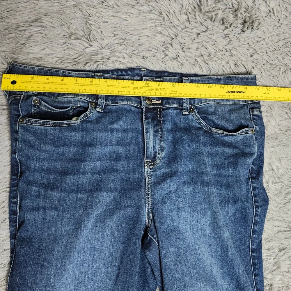 Torrid Jegging Jeans Womens 18 18R Super Soft Blue Denim Skinny Stretch 3 Button - Picture 4 of 15